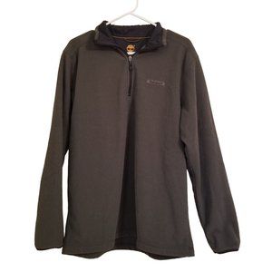 Timberland M Forest Green Mock Turtleneck Quarter Zip Sweat Shirt Sweater Layeri